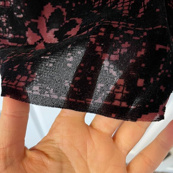 Rare Vintage JEAN PAUL GAULTIER SOLEIL FUZZI Small - Mesh Body-Con Skirt - Picture 5 of 11